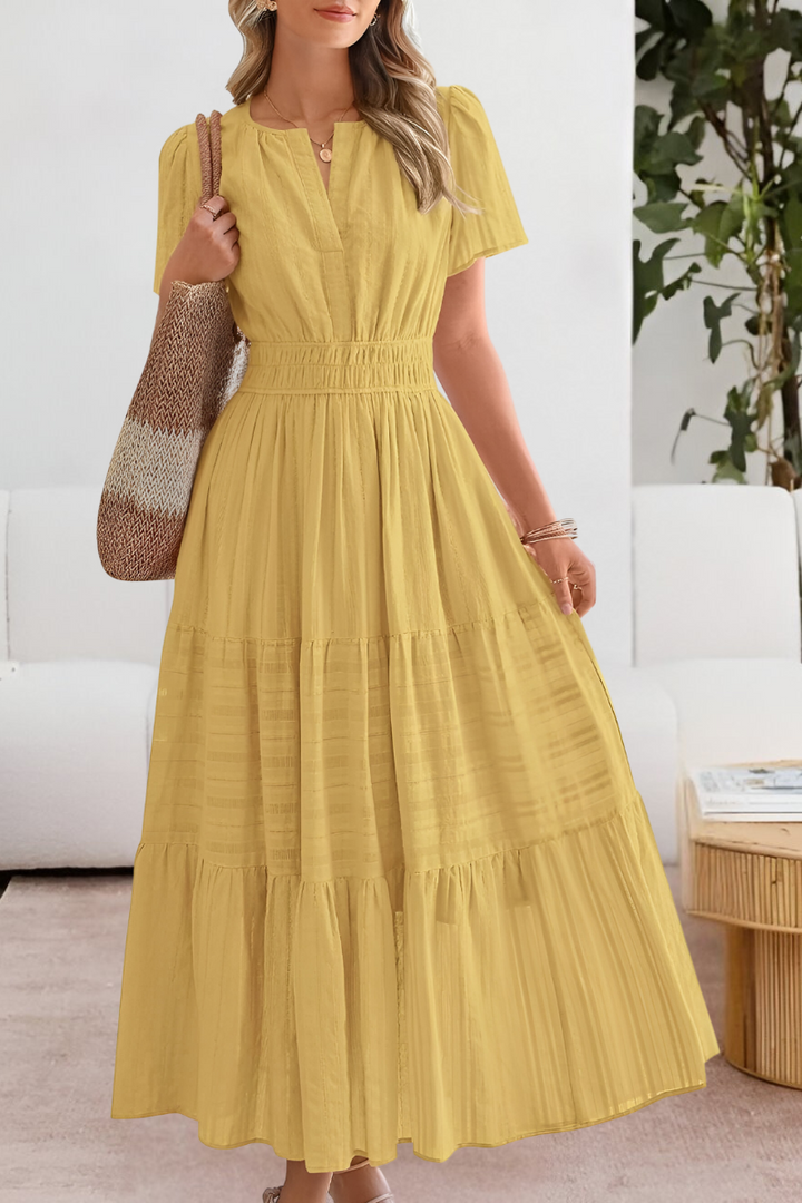 Benthe | Luchtige Dames Midi Jurk Boho