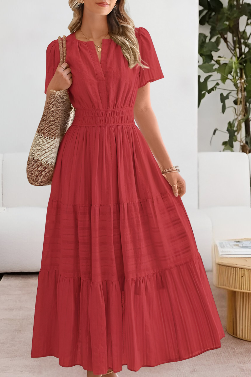 Benthe | Luchtige Dames Midi Jurk Boho
