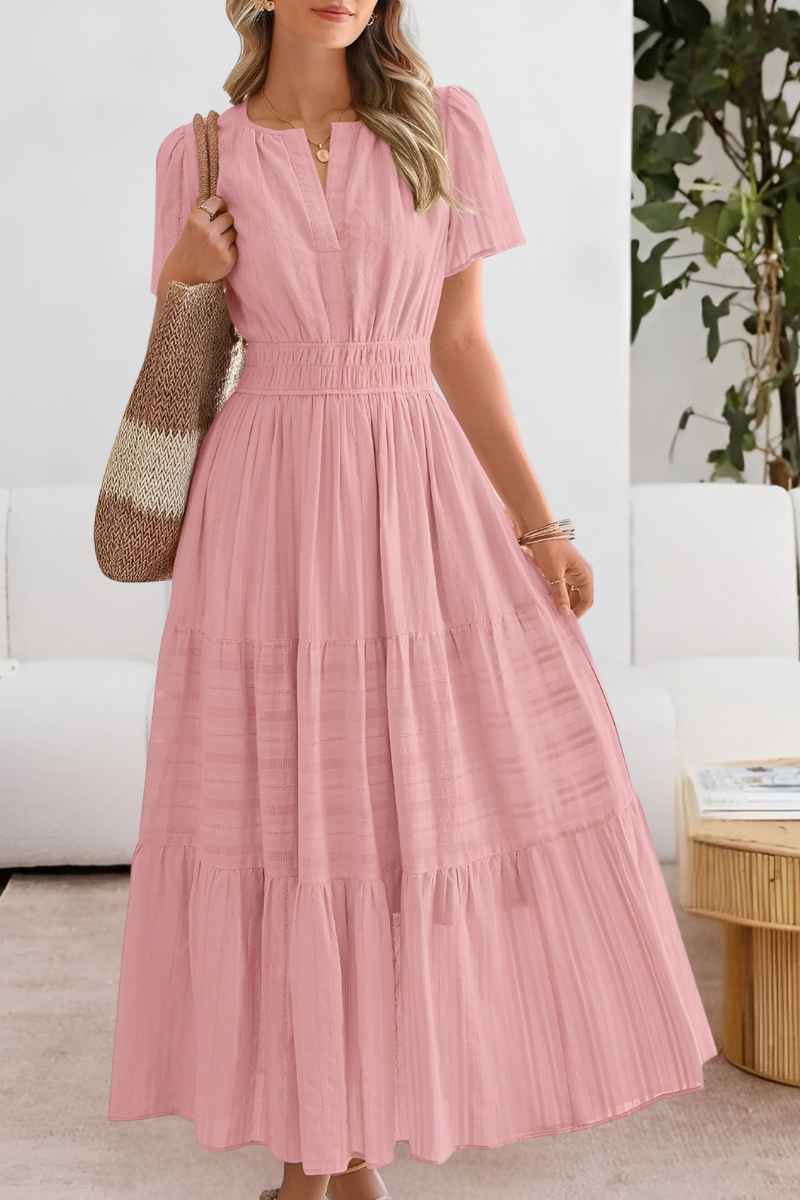 Benthe | Luchtige Dames Midi Jurk Boho