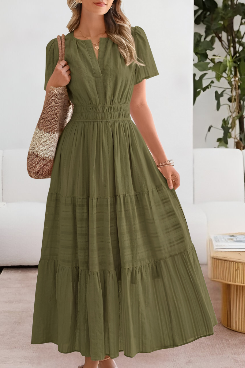 Benthe | Luchtige Dames Midi Jurk Boho