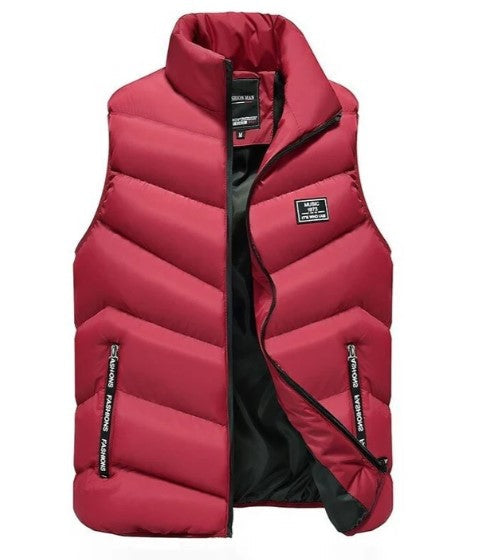 Bram | Heren Gewatteerd Hoge Kraag Bodywarmer