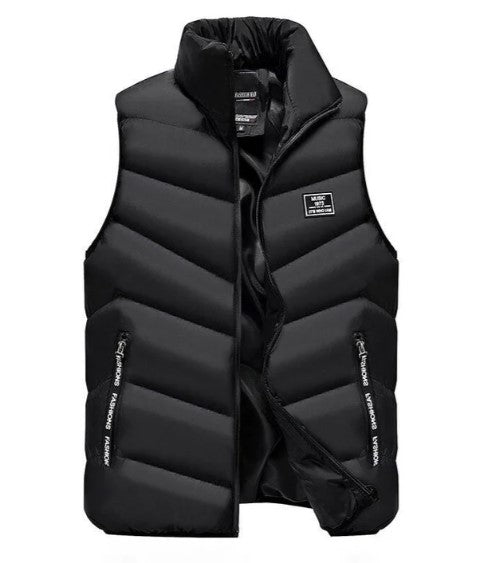Bram | Heren Gewatteerd Hoge Kraag Bodywarmer