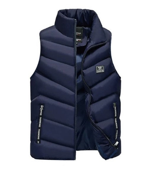 Bram | Heren Gewatteerd Hoge Kraag Bodywarmer