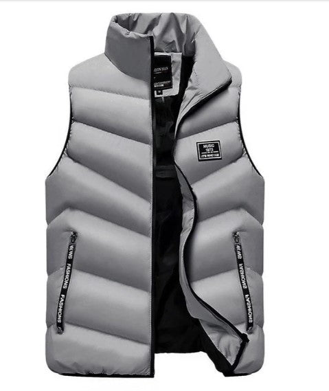 Bram | Heren Gewatteerd Hoge Kraag Bodywarmer
