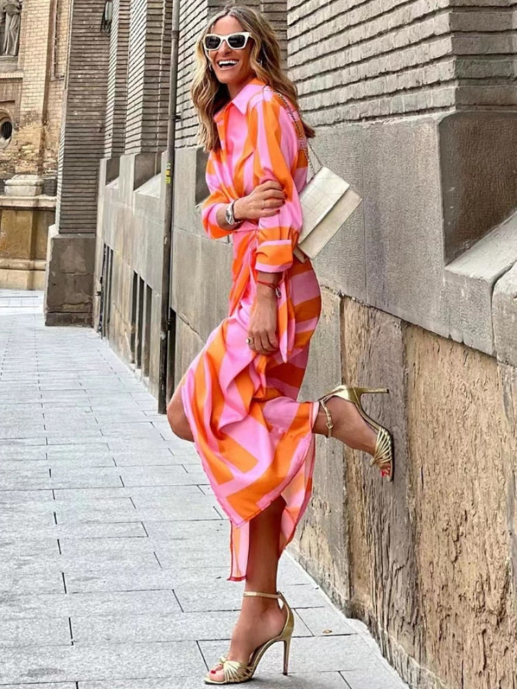 Elena | Luchtige Dames Midi Jurk