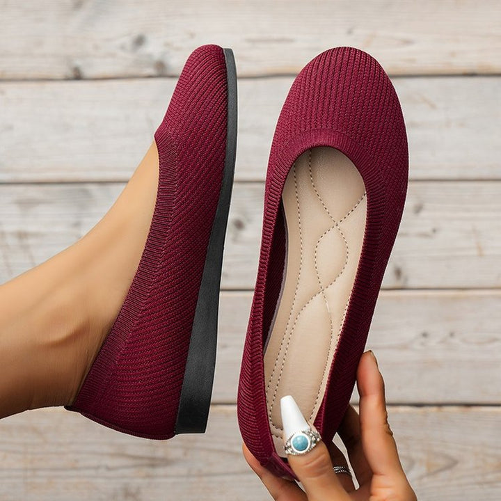 Fenna | Dames Orthopedische Ronde Neus Instap Ballerina&