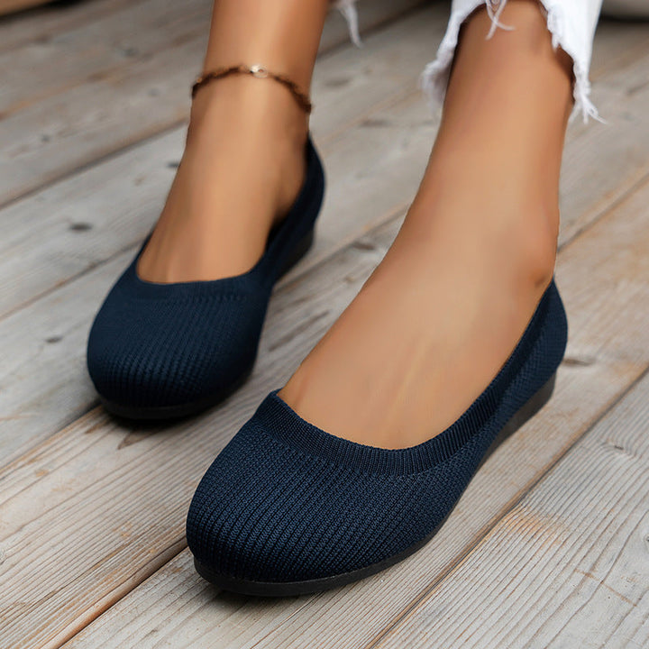 Fenna | Dames Orthopedische Ronde Neus Instap Ballerina&