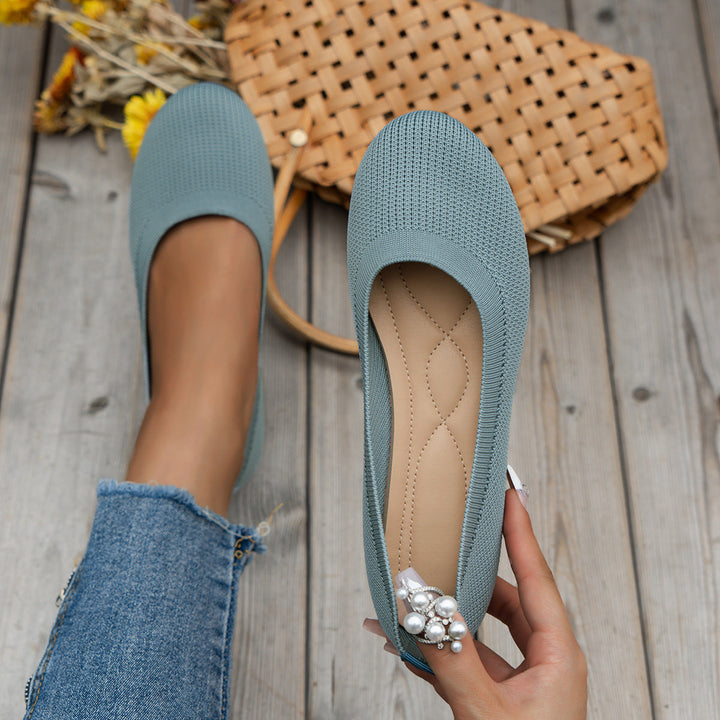 Fenna | Dames Orthopedische Ronde Neus Instap Ballerina&