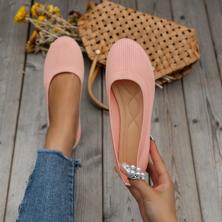 Fenna | Dames Orthopedische Ronde Neus Instap Ballerina&