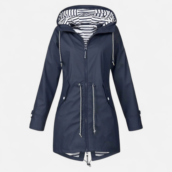 Fenna | Dames Waterdicht Capuchon Middellange Regenjas