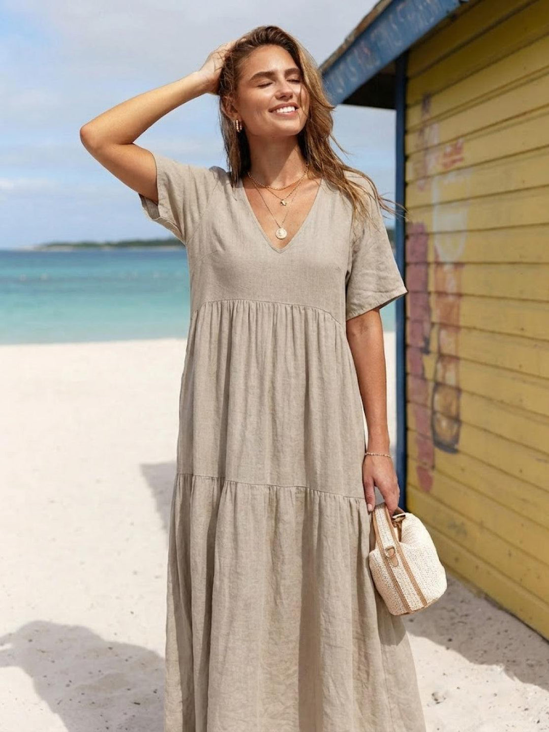 Fenna | Dames Maxi Jurk Boho Zomer Loose Fit Casual