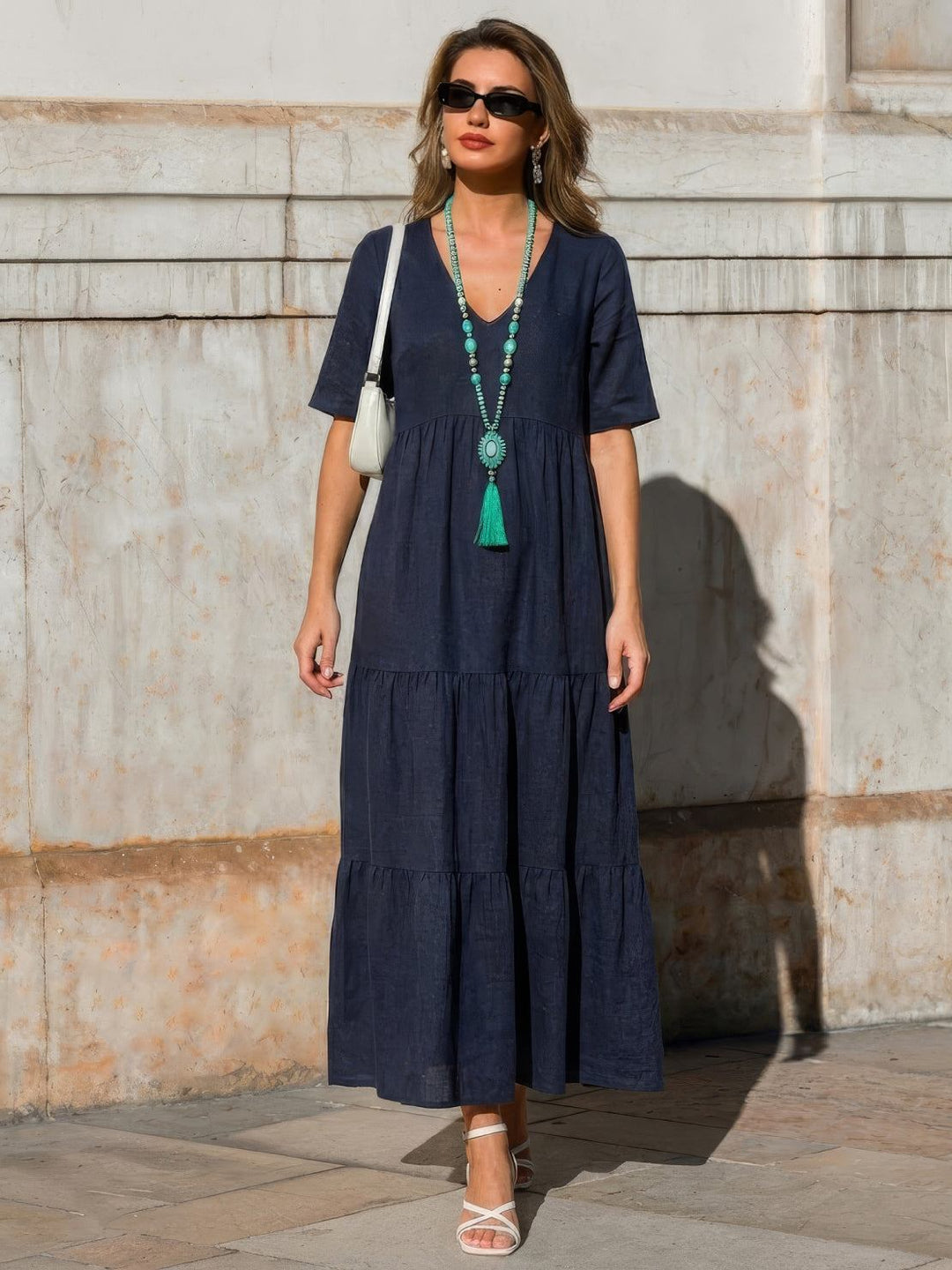 Fenna | Dames Maxi Jurk Boho Zomer Loose Fit Casual