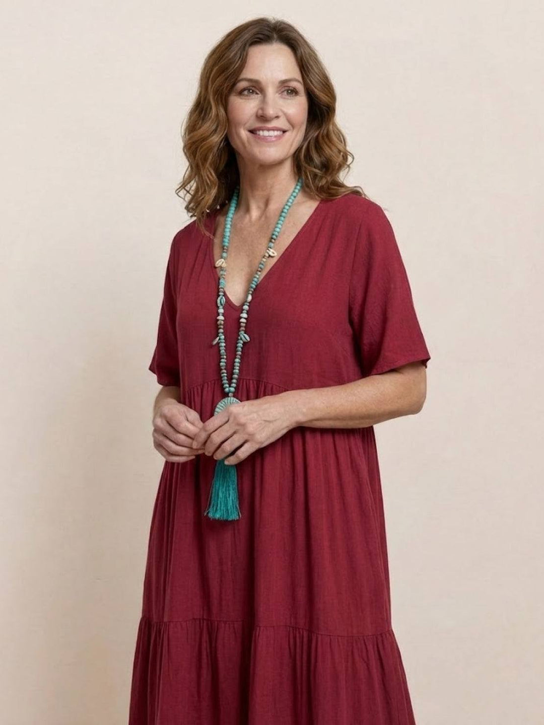 Fenna | Dames Maxi Jurk Boho Zomer Loose Fit Casual