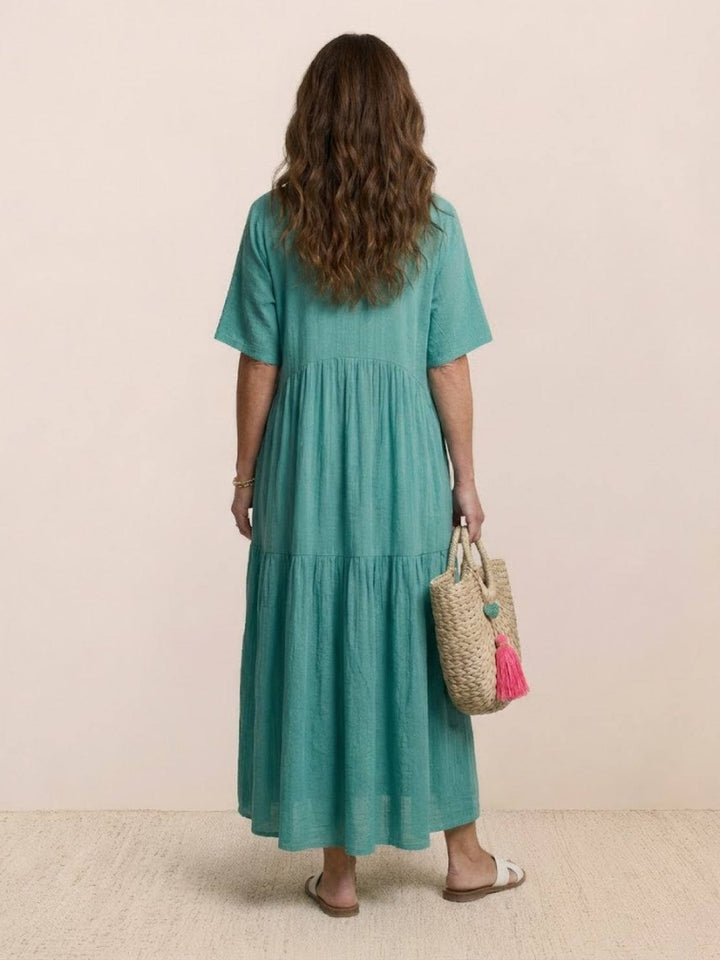 Fenna | Dames Maxi Jurk Boho Zomer Loose Fit Casual