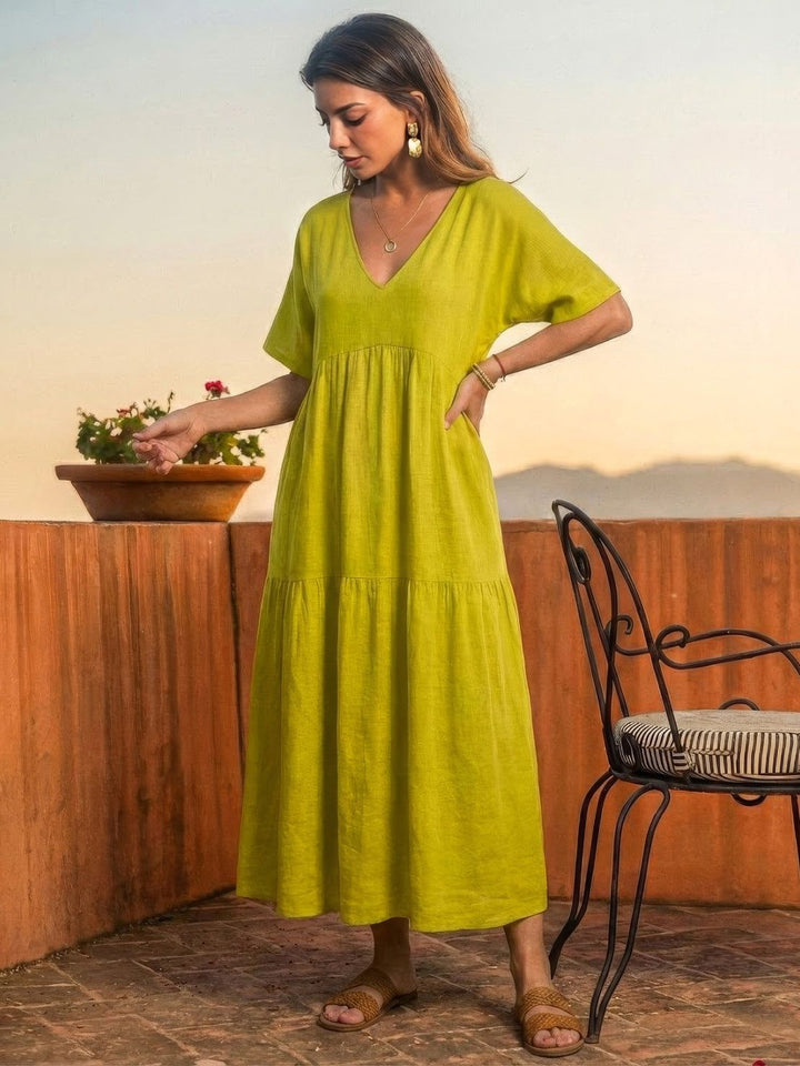 Fenna | Dames Maxi Jurk Boho Zomer Loose Fit Casual
