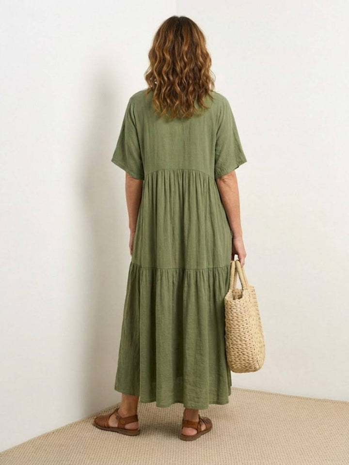 Fenna | Dames Maxi Jurk Boho Zomer Loose Fit Casual