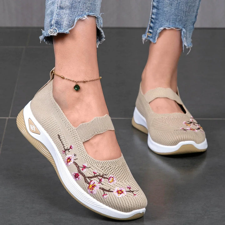Fleur | Dames Instap Platform Sneakers
