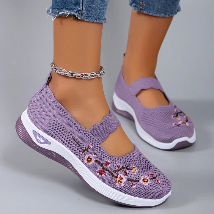 Fleur | Dames Instap Platform Sneakers