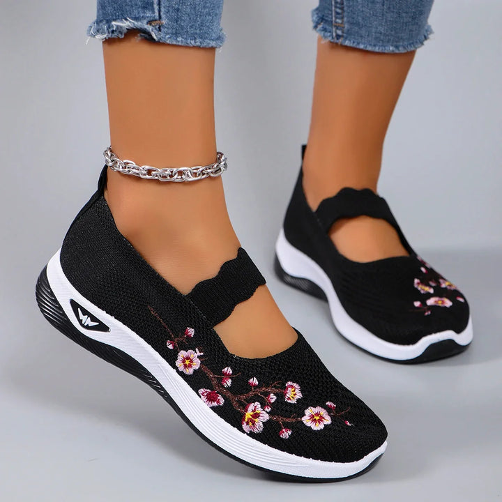 Fleur | Dames Instap Platform Sneakers