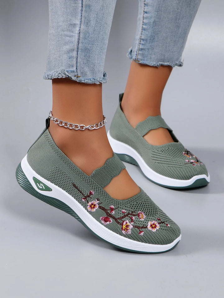 Fleur | Dames Instap Platform Sneakers