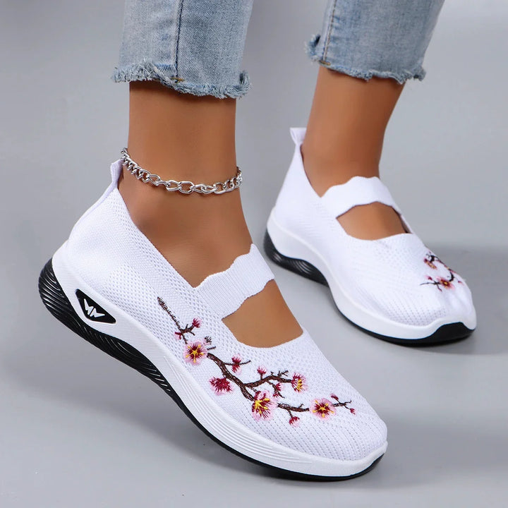 Fleur | Dames Instap Platform Sneakers