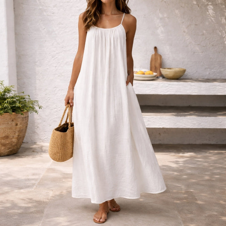 Heidi | Elegante Dames Maxi-Jurk Spaghettibandje