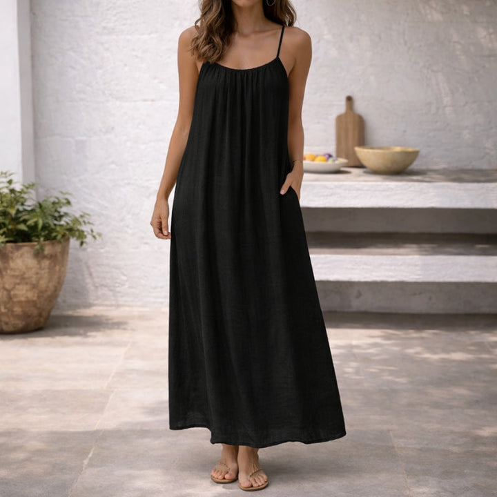 Heidi | Elegante Dames Maxi-Jurk Spaghettibandje