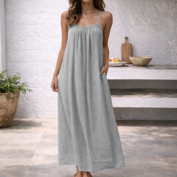 Heidi | Elegante Dames Maxi-Jurk Spaghettibandje