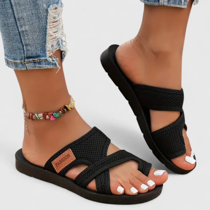 Hester | Dames Orthopedische Zomer Sandalen Gekruiste Bandjes