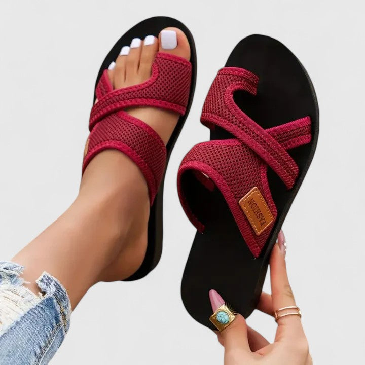 Hester | Dames Orthopedische Zomer Sandalen Gekruiste Bandjes
