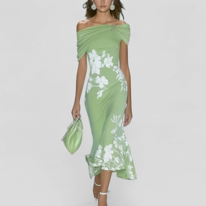 Isabrunel | Moeiteloze Dames Midi Jurk Print