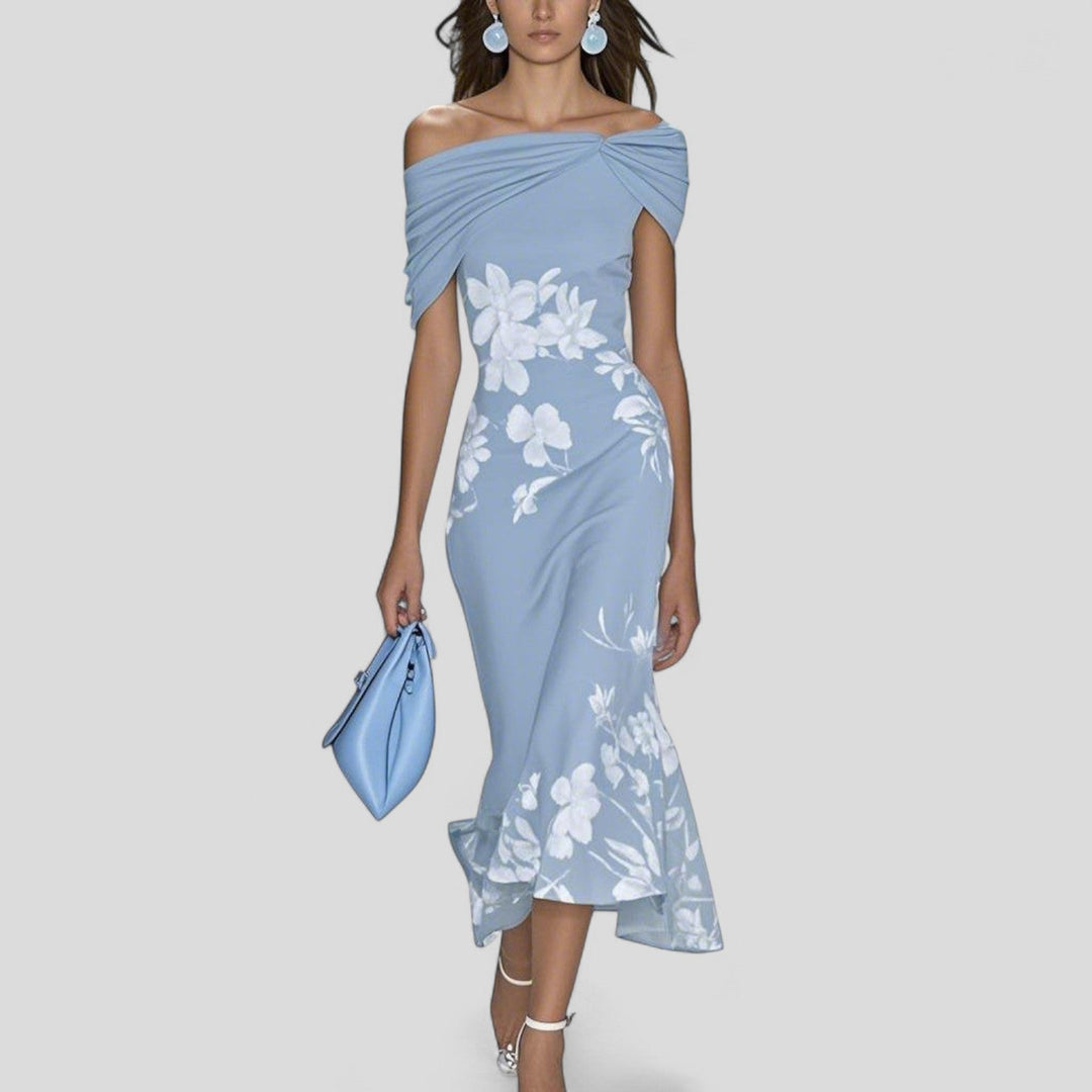 Isabrunel | Moeiteloze Dames Midi Jurk Print