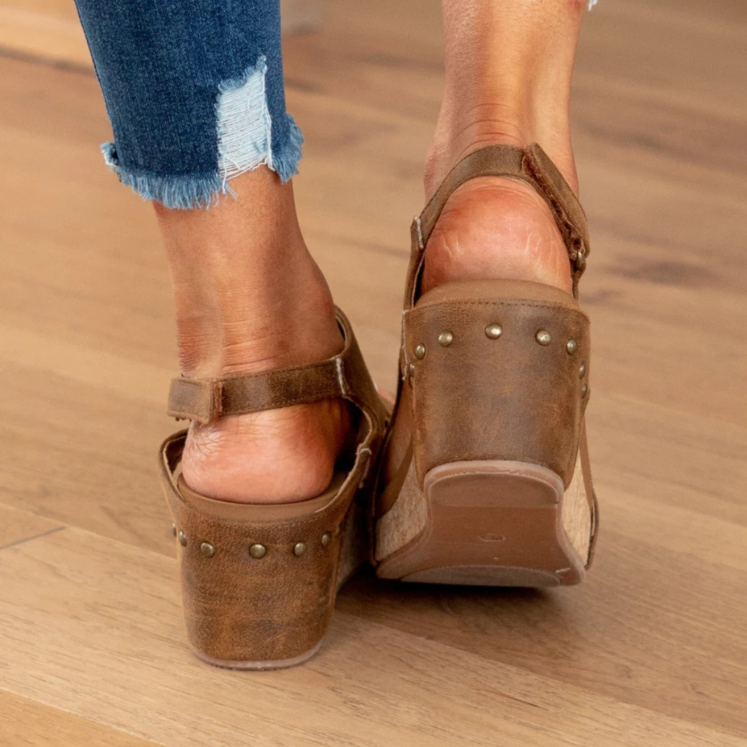 Jasmijn | Dames Elegante Suède Sleehak Zomer Sandalen