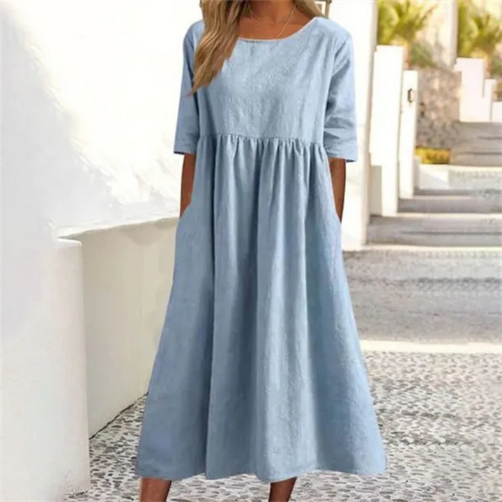 Milana | Comfortabele Dames Midi Jurk
