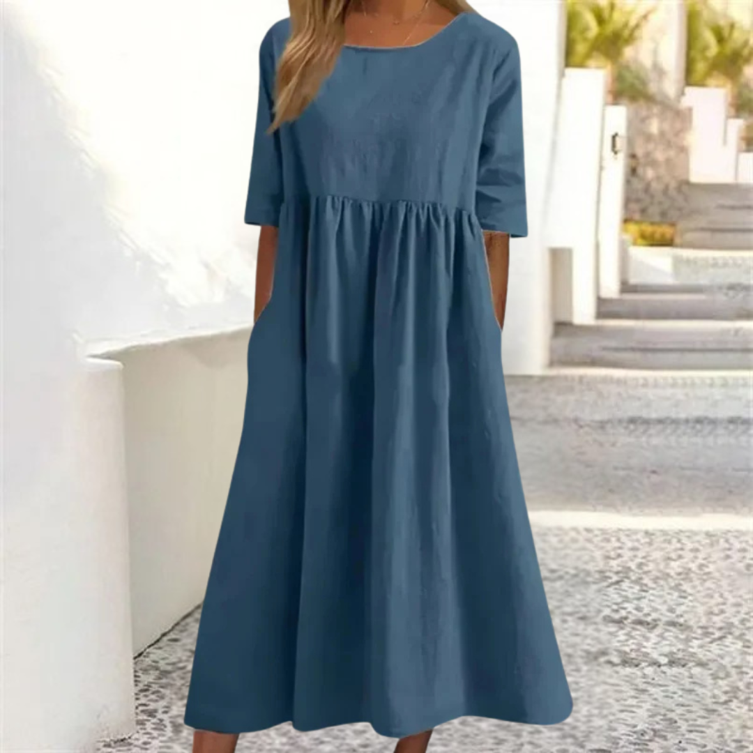 Milana | Comfortabele Dames Midi Jurk