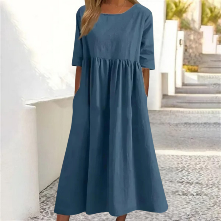 Milana | Comfortabele Dames Midi Jurk