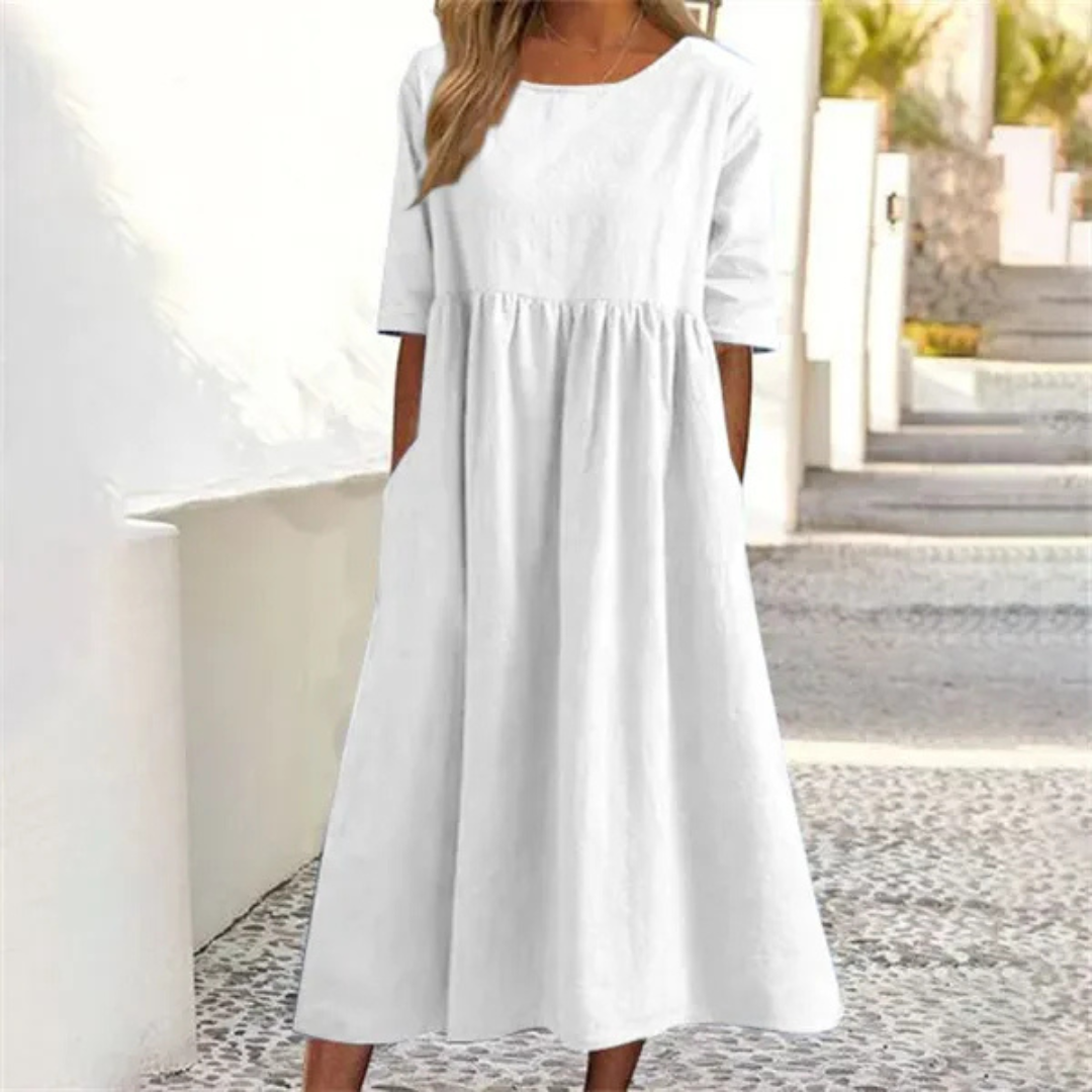 Milana | Comfortabele Dames Midi Jurk