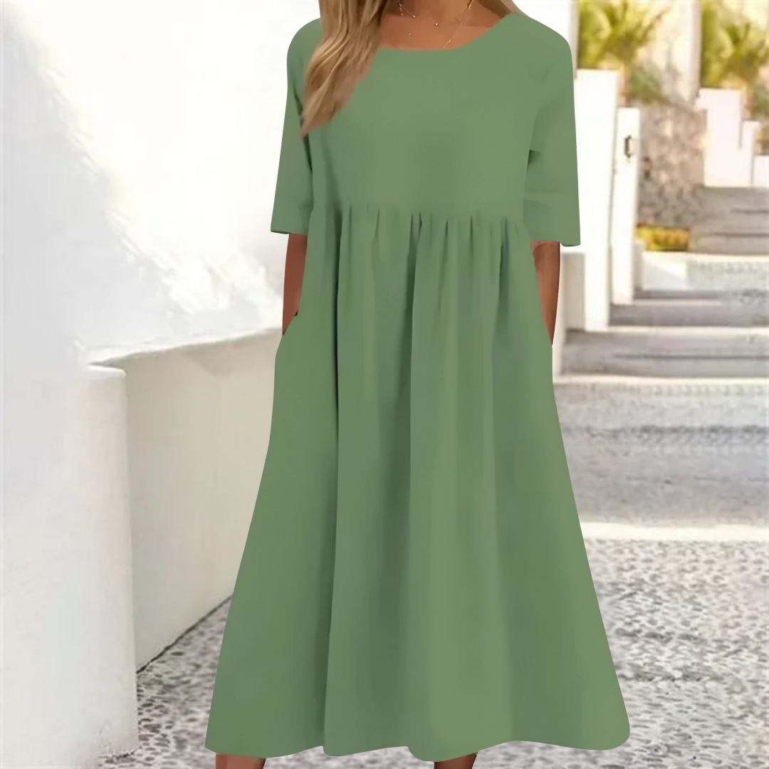 Milana | Comfortabele Dames Midi Jurk