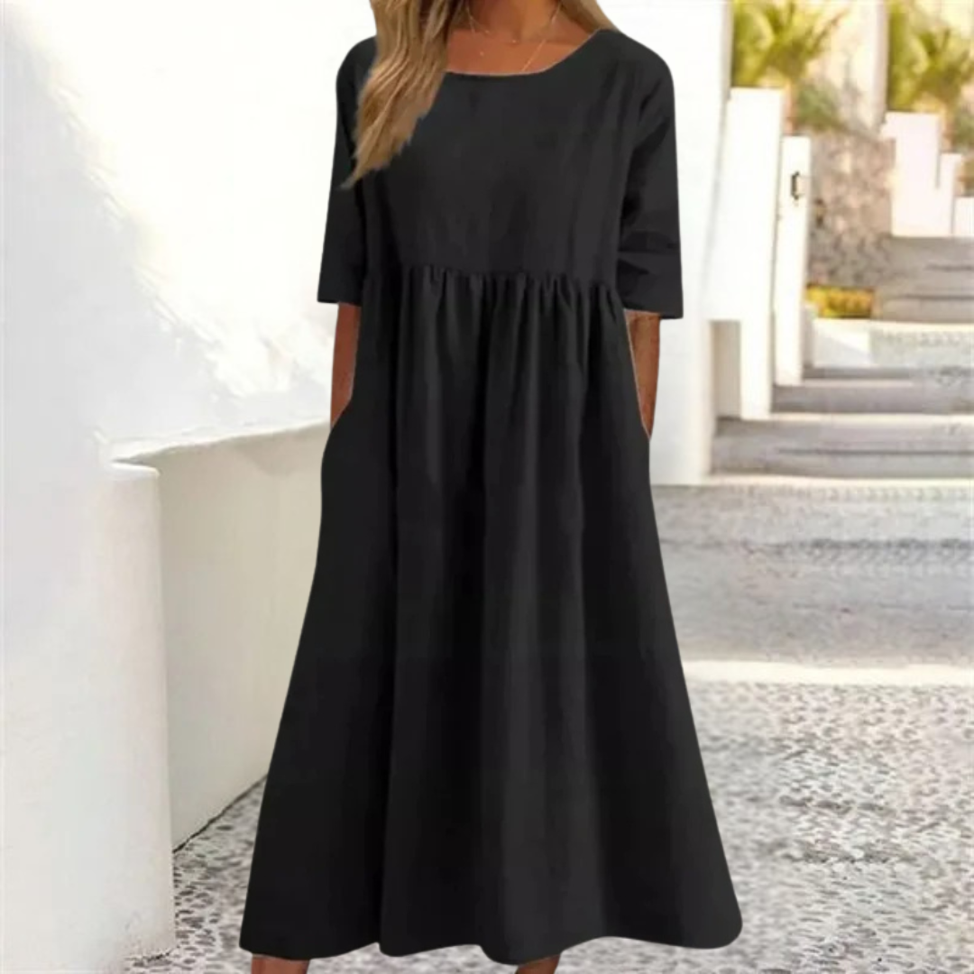 Milana | Comfortabele Dames Midi Jurk