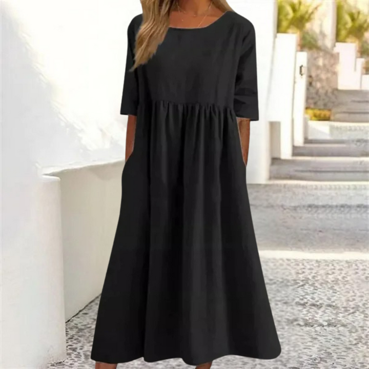 Milana | Comfortabele Dames Midi Jurk