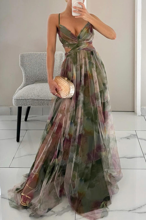 Olivia | Elegante Dames Bloemen Maxi Jurk