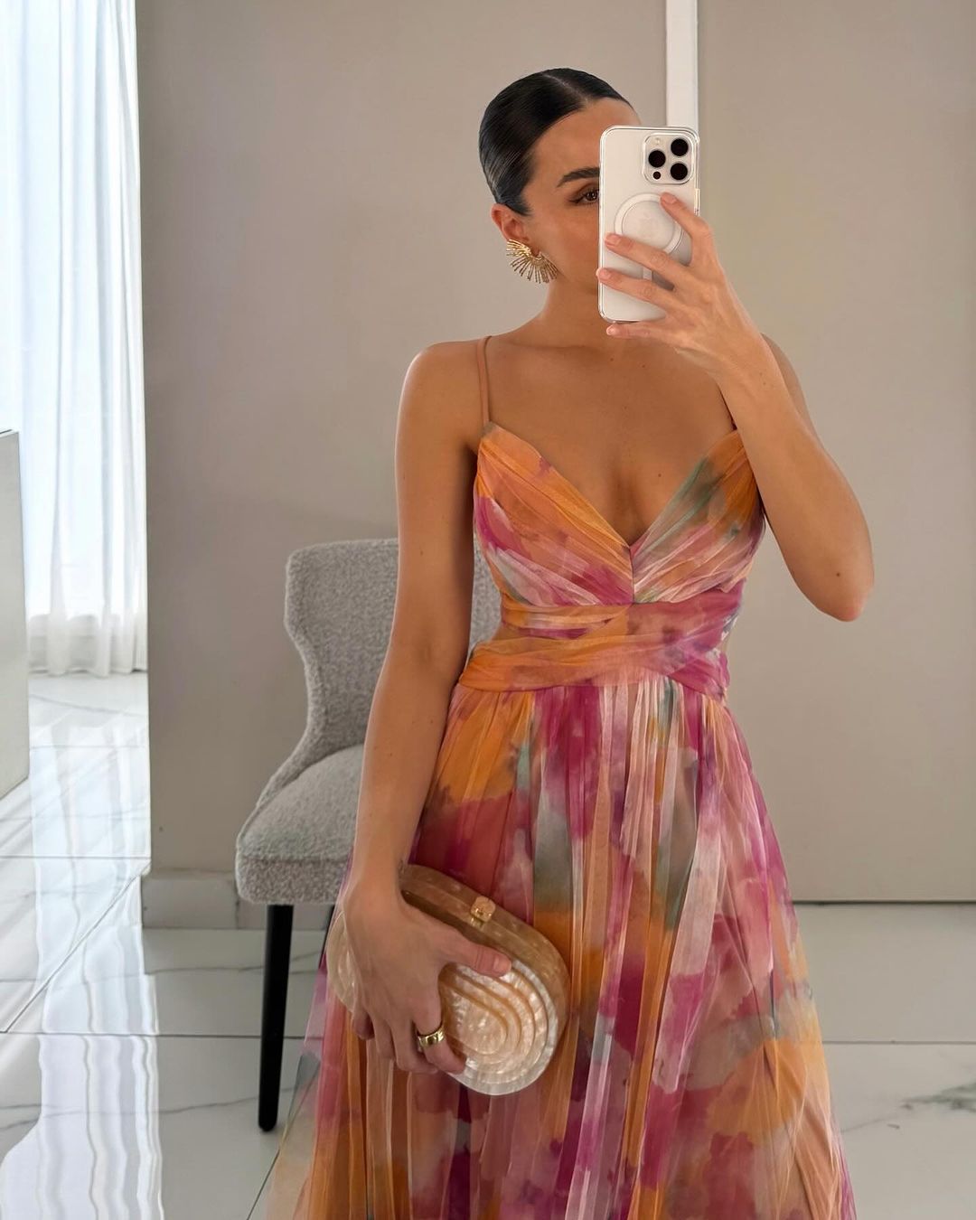 Olivia | Elegante Dames Bloemen Maxi Jurk