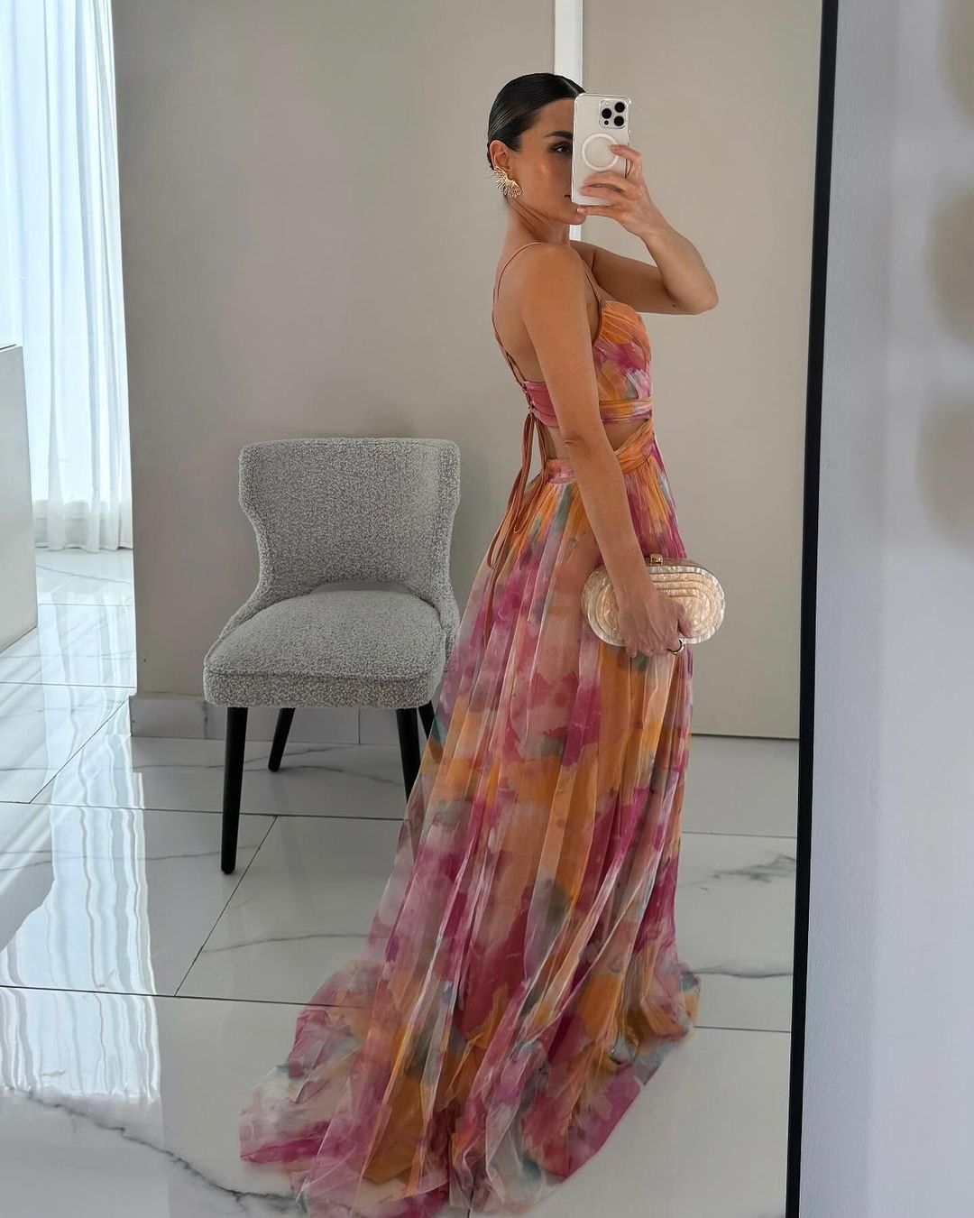 Olivia | Elegante Dames Bloemen Maxi Jurk