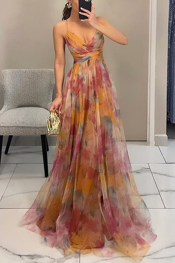 Olivia | Elegante Dames Bloemen Maxi Jurk
