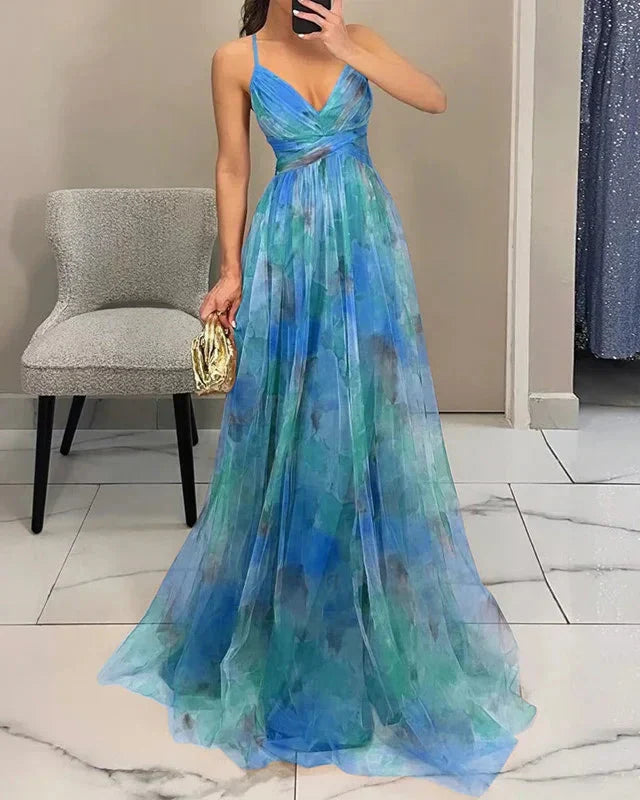 Olivia | Elegante Dames Bloemen Maxi Jurk