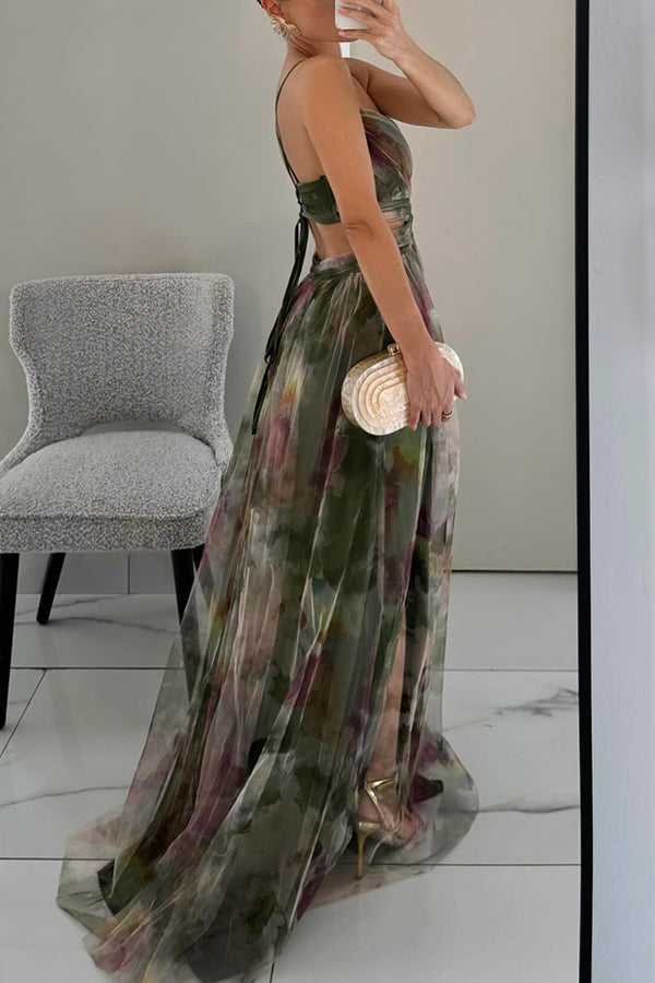 Olivia | Elegante Dames Bloemen Maxi Jurk