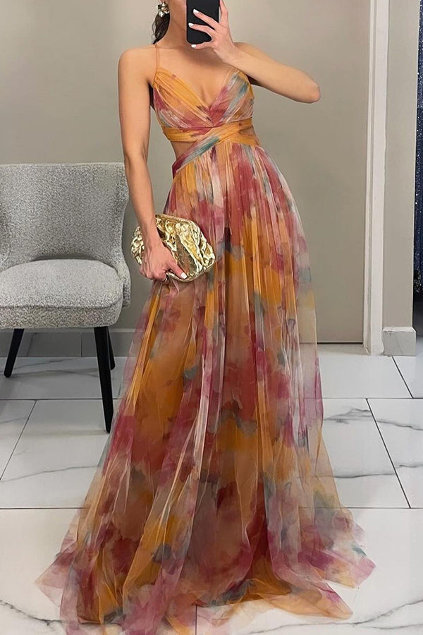 Olivia | Elegante Dames Bloemen Maxi Jurk