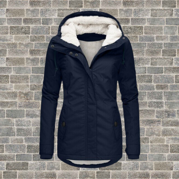 Sanne | Dames Gevoerde Capuchon Middellange Parka
