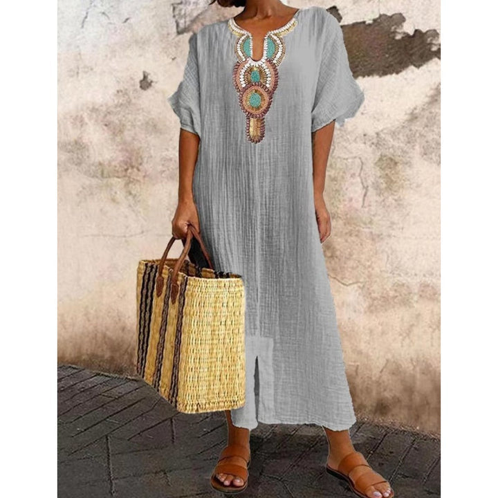 Sienna | Elegant Dames Maxi Linnen Zomerjurk
