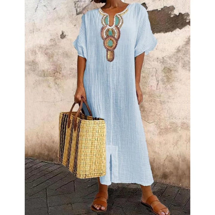 Sienna | Elegant Dames Maxi Linnen Zomerjurk